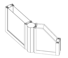 Офисные перегородки из алюминия