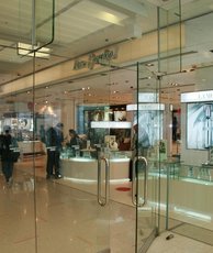 Маятниковые стеклянные двери