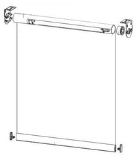 Рулонные шторы приводом novo